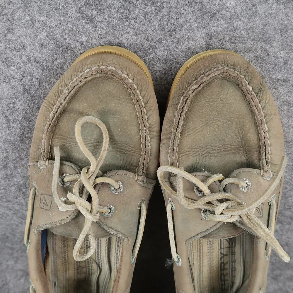 Sperry Boat Shoes Mens 10.5 Casual Leather Moc Toe 2 Eye Dock Sneaker Classic
